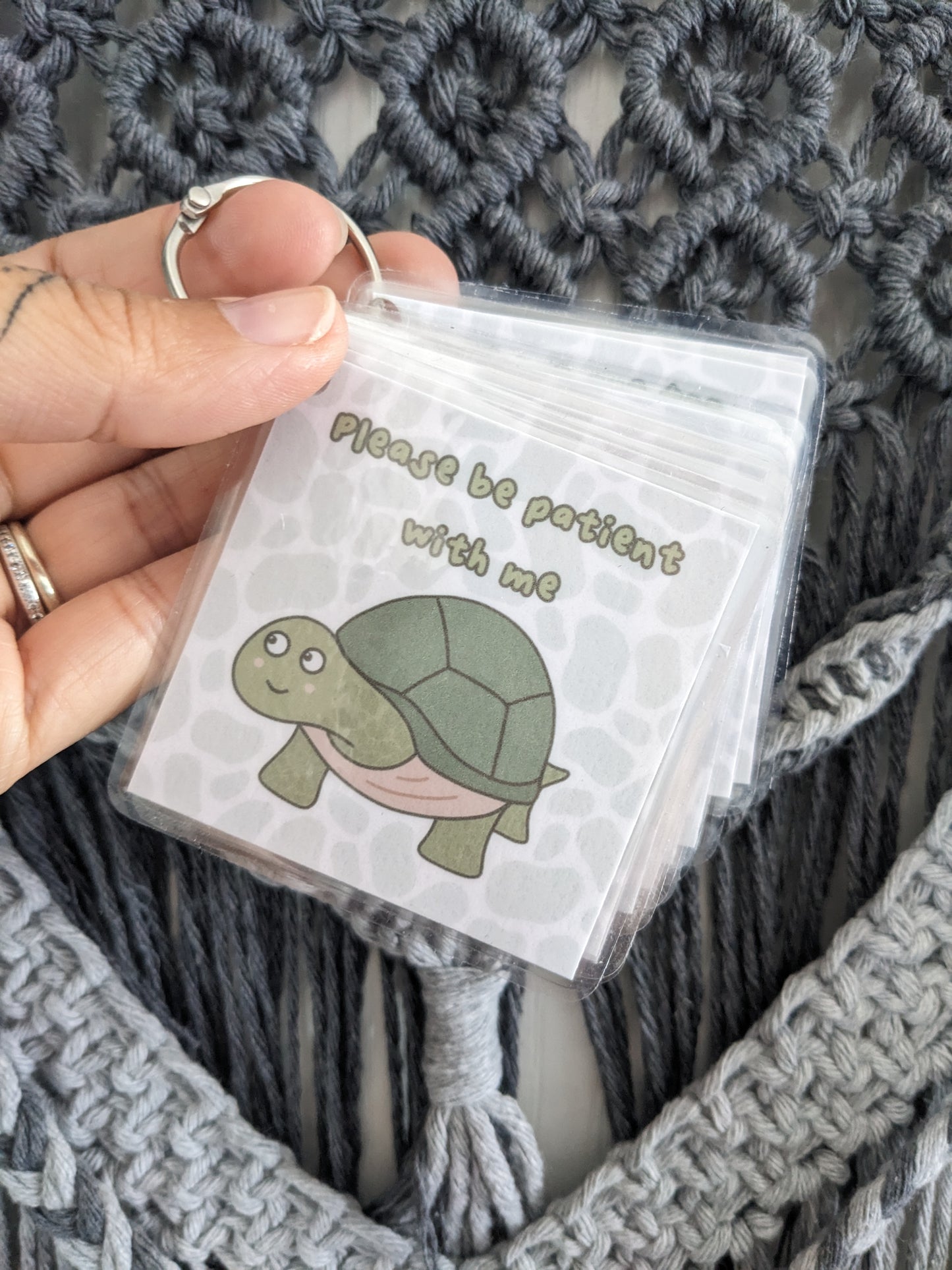 Turtle Communication Cards, ASD Non-verbal Support Keyring