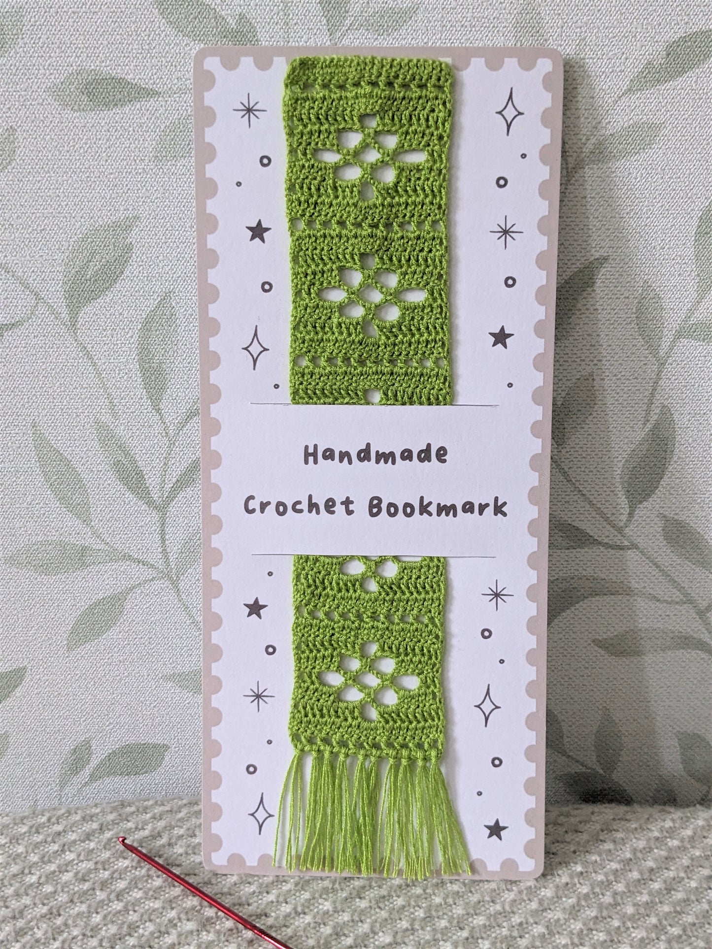 Crochet Bookmark, Cotton Micro crochet style