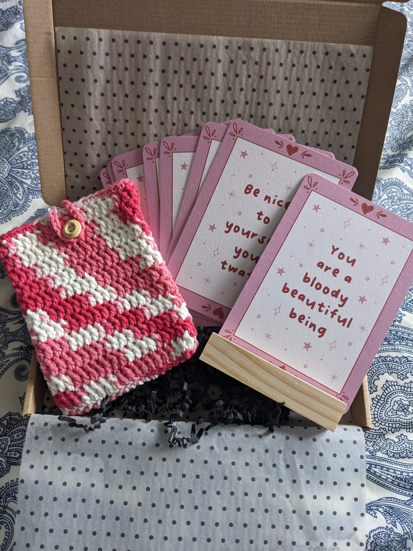 Sweary Pink Affirmation Cards, Sarcastic Adult Humour Gift, Tarot Card Design