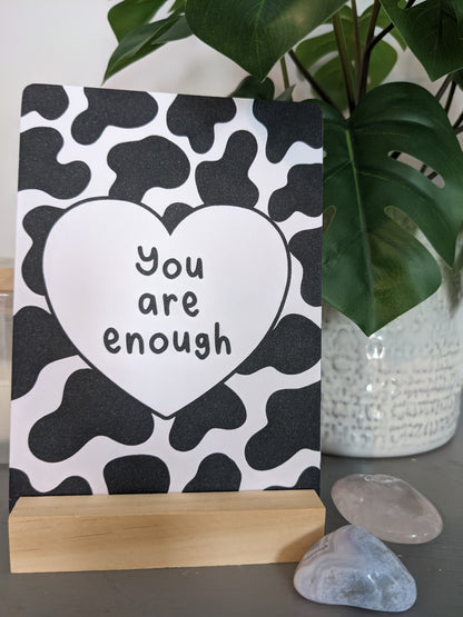 Cow Print Affirmation Cards - Pack of 8