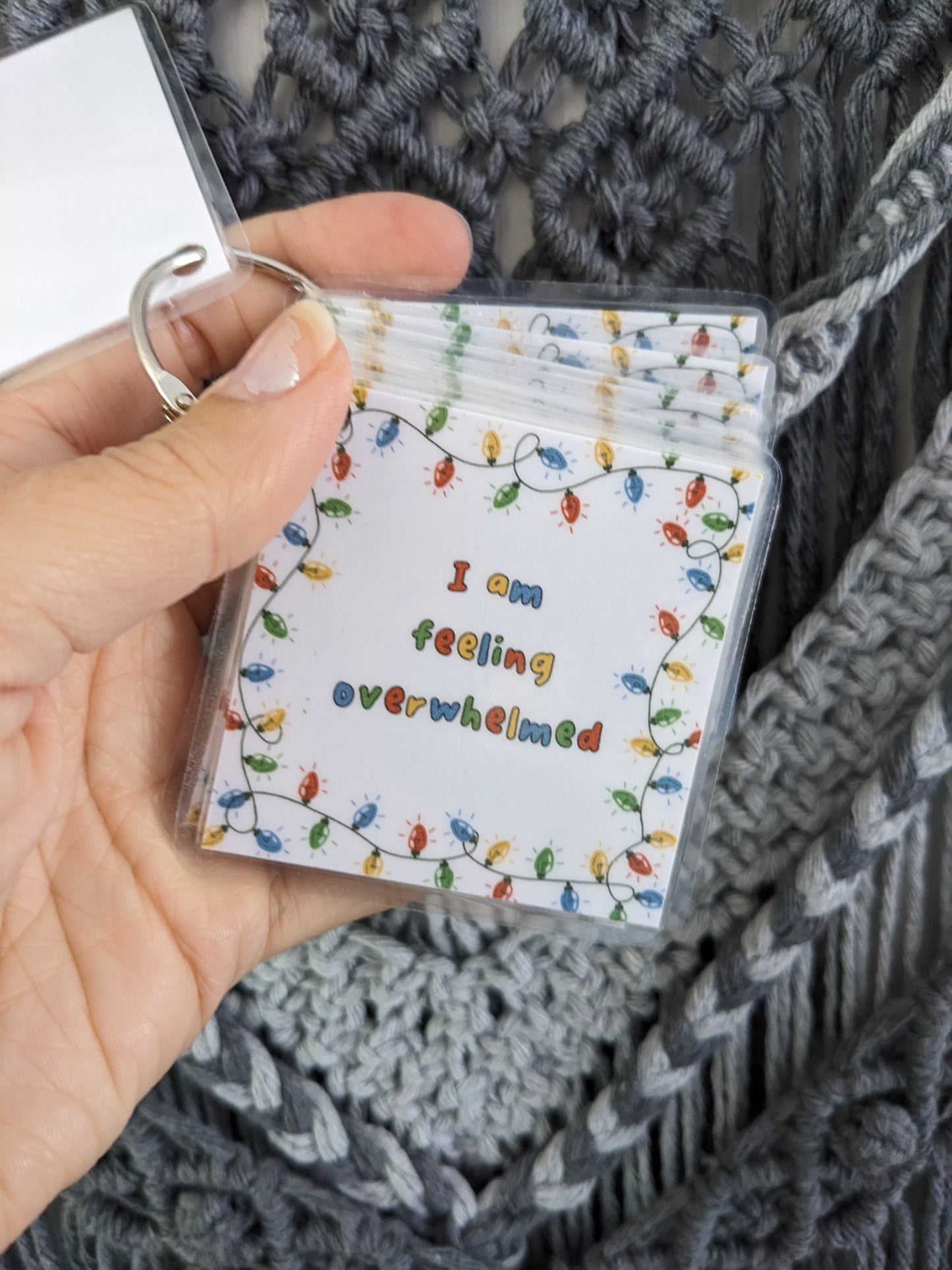 Christmas Communication Cards, ASD Non-verbal Support Keyring