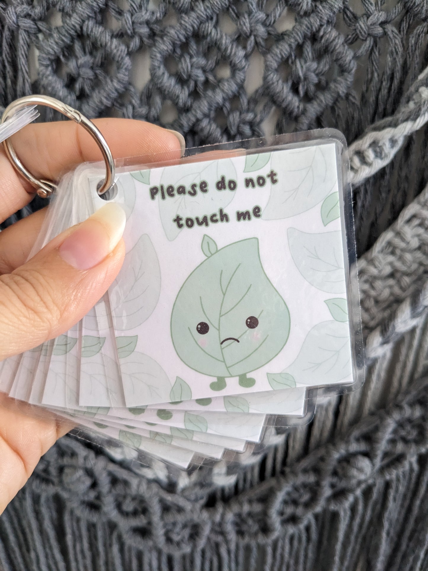 Leaf Communication Cards, ASD Non-verbal Support Keyring