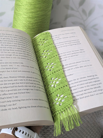 Crochet Bookmark, Cotton Micro crochet style