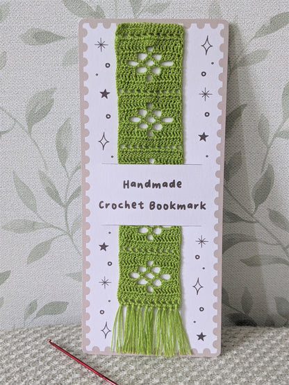 Crochet Bookmark, Cotton Micro crochet style