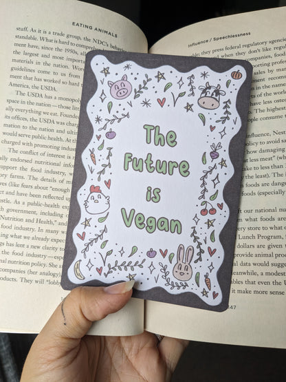 Vegan Affirmation Cards, Be kind, Animal Doodles, Vegan Home Gift